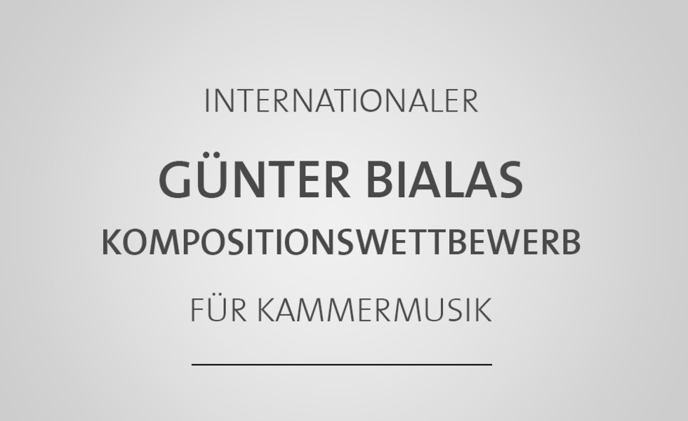 Logo Günter Bialas Kompositionswettbewerb